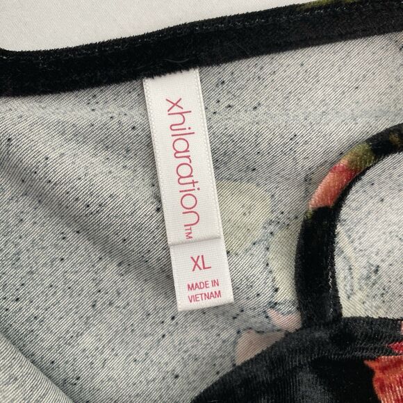 Exhilaration Dress Womens XL Black Floral Velvet Long Sleeve Goth Whimsigoth - Picture 9 of 11